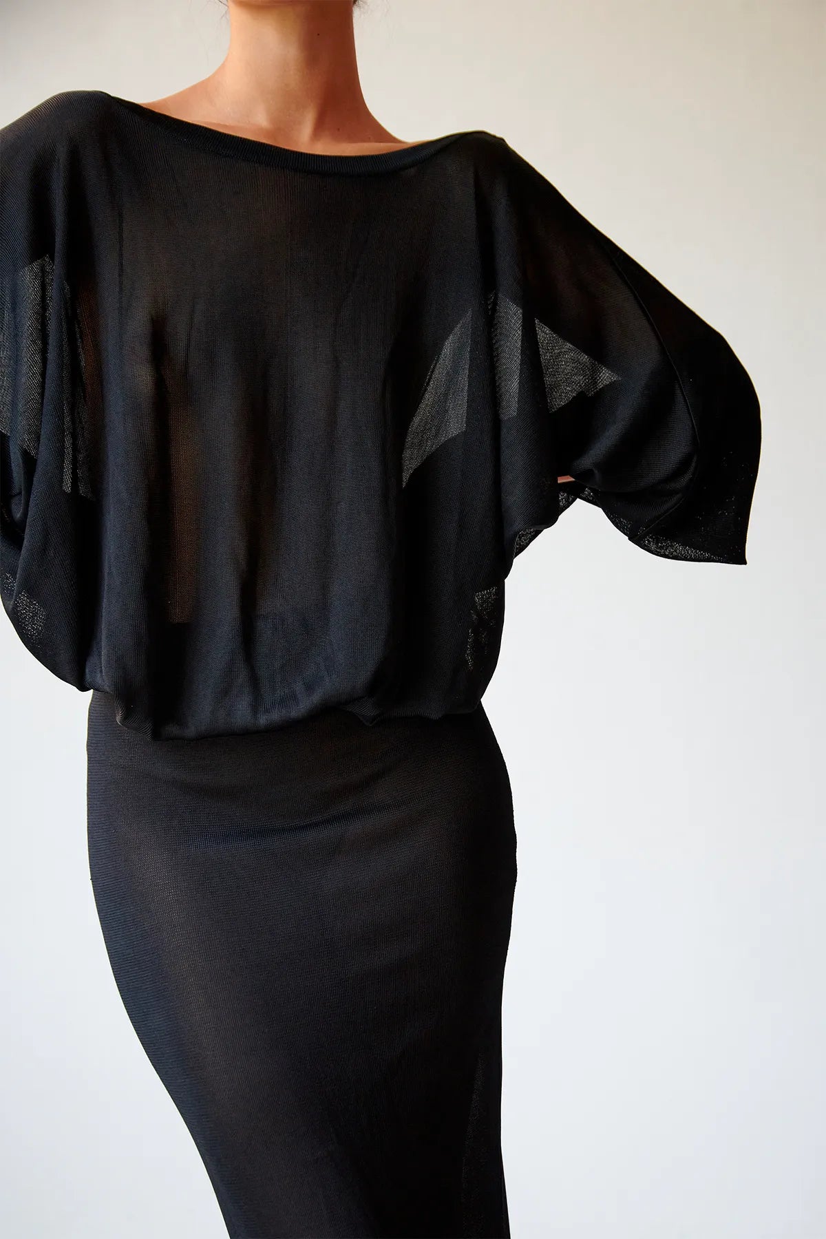 Gigi Knitted Dress Nero