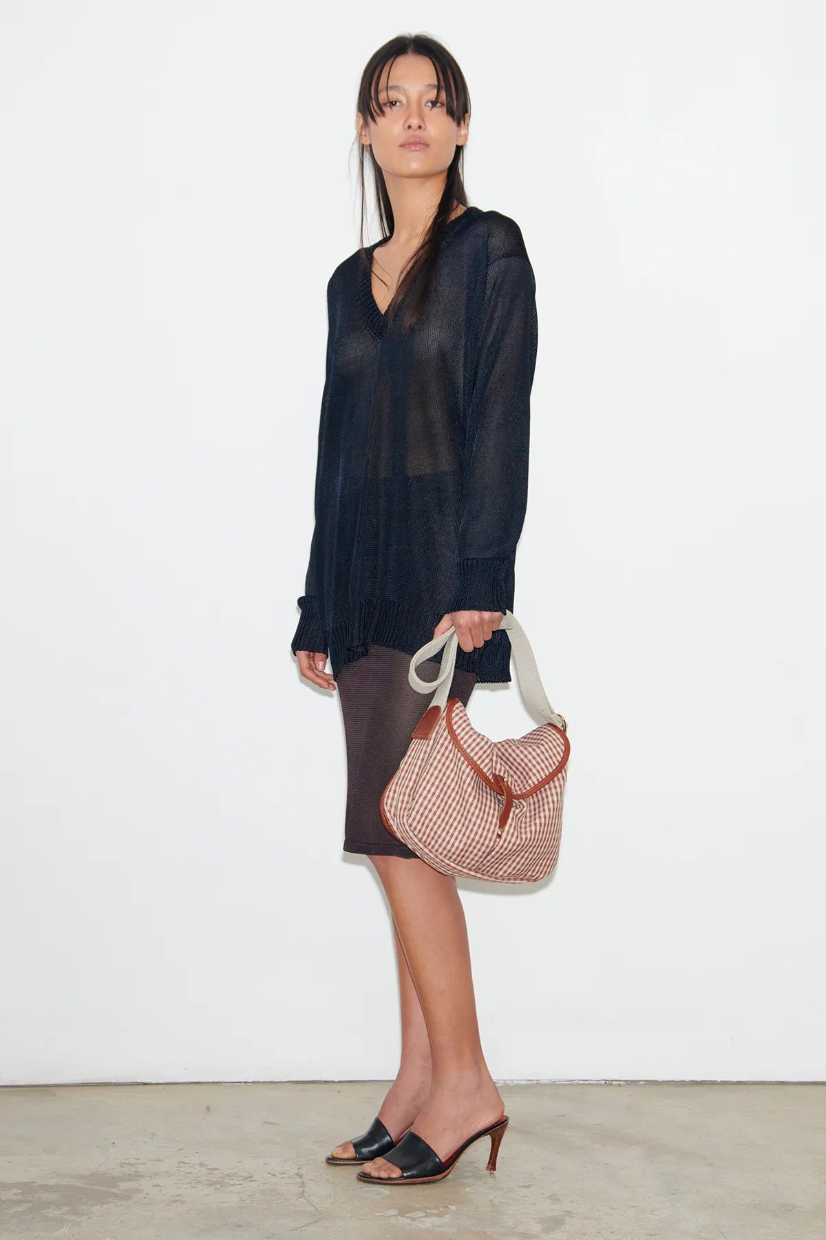 Leina Knitted Top Navy