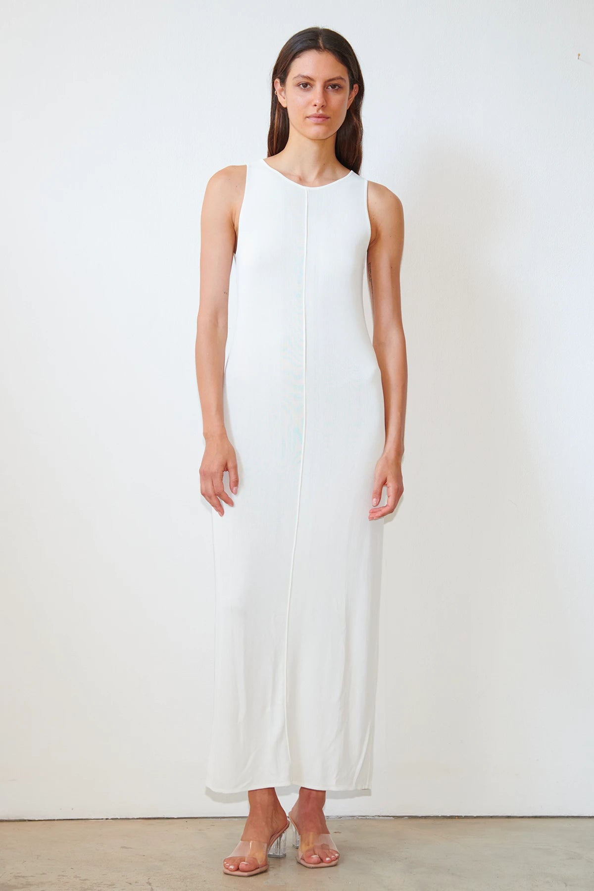 Noa Knitted Dress Bianco
