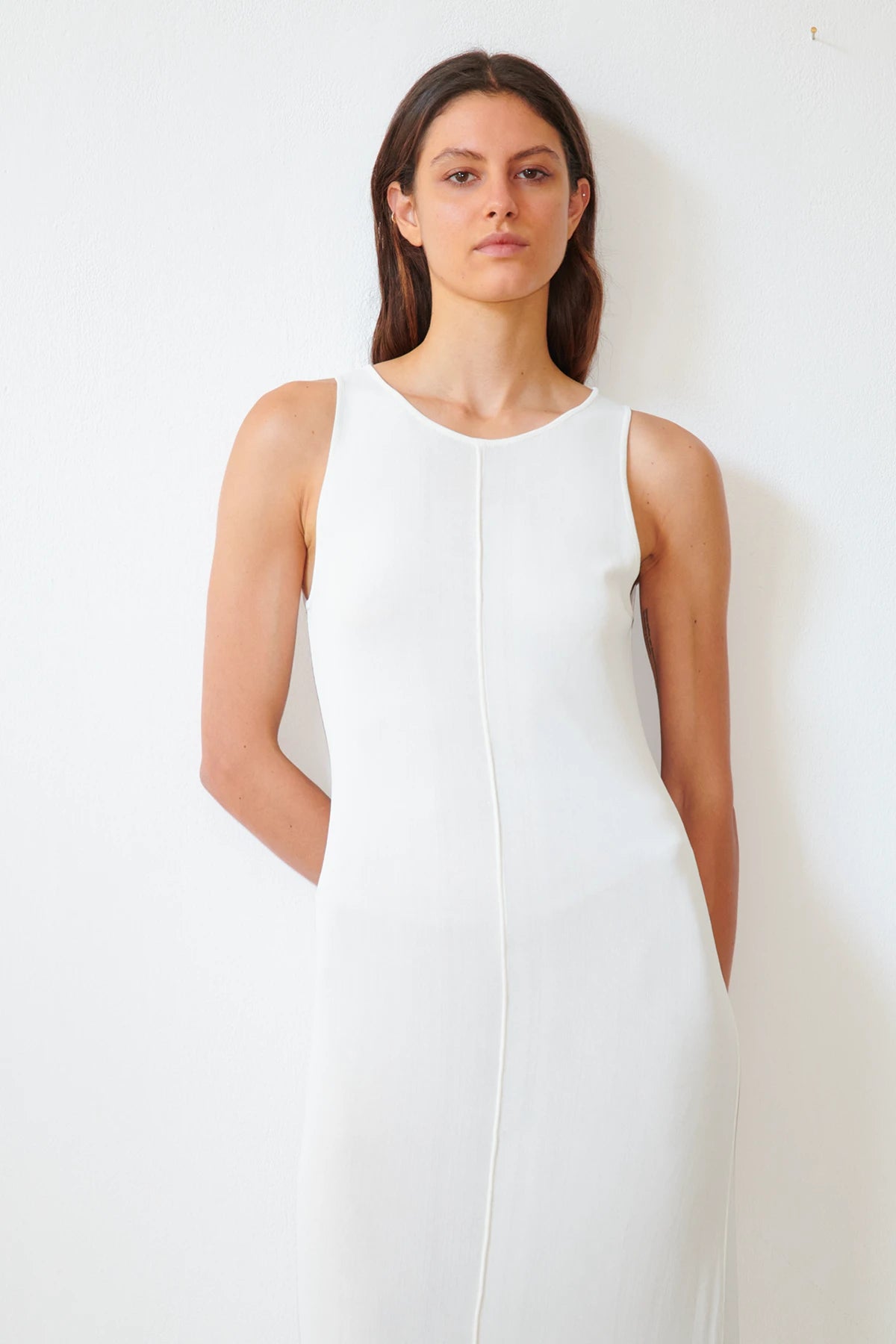 Noa Knitted Dress Bianco