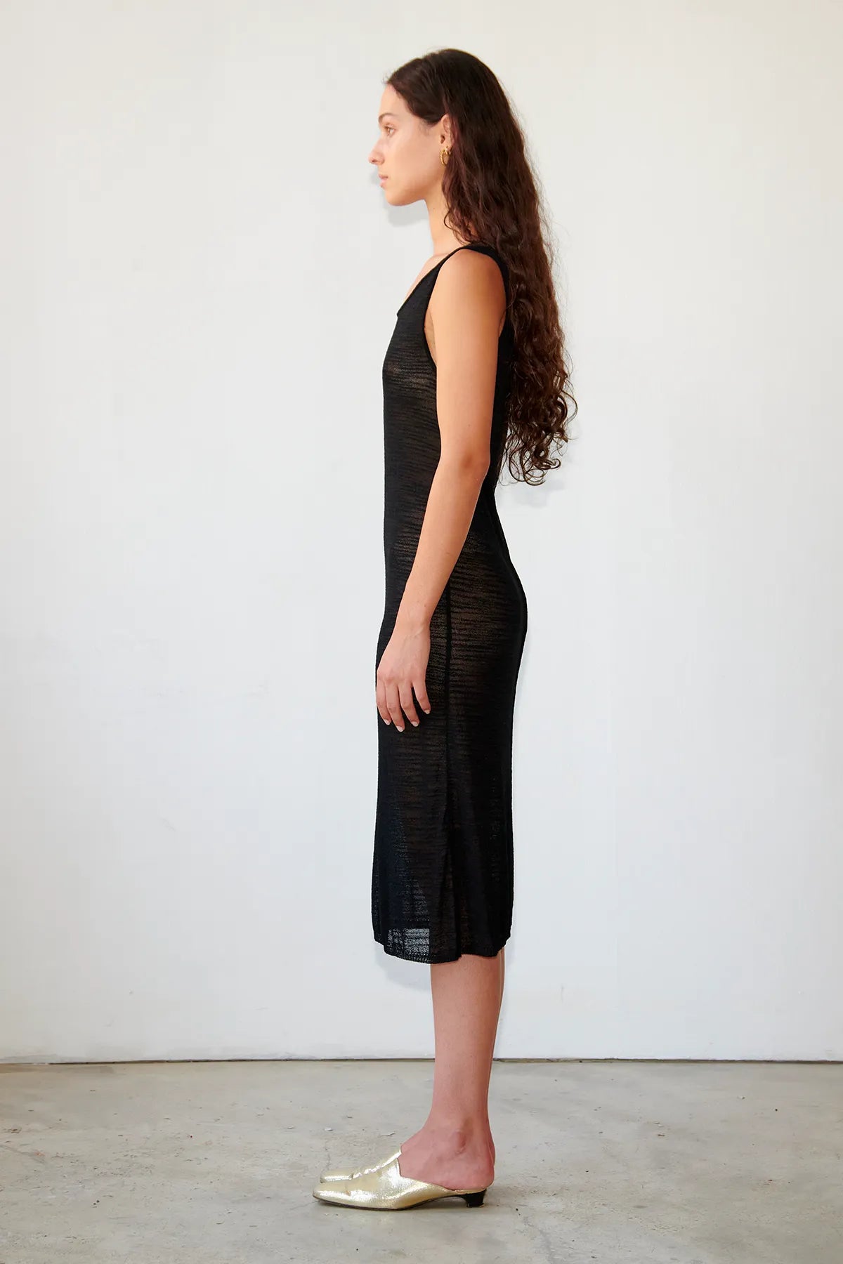 Olivia Knitted Dress Nero