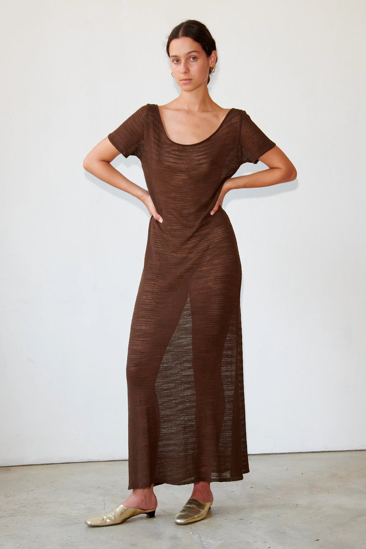 Tine Knitted Dress Cioccolato