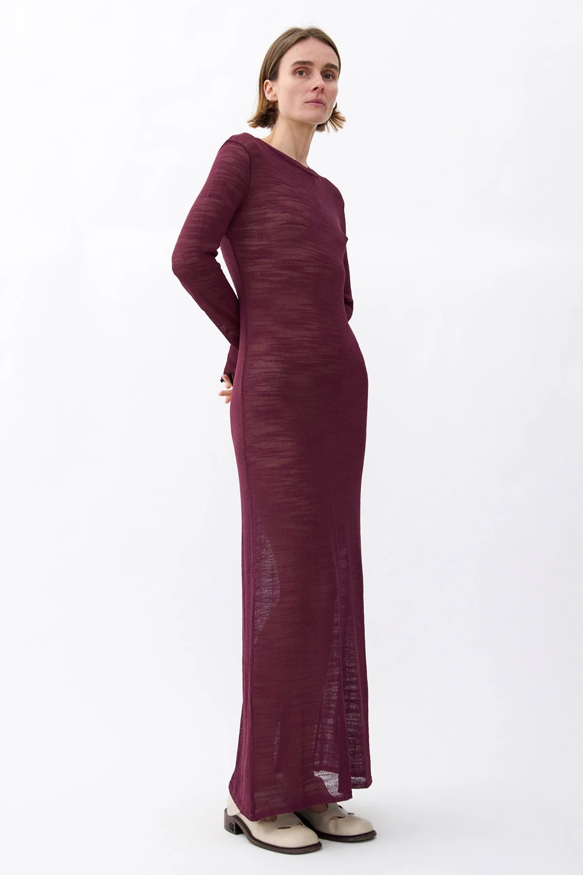 Penelope Knitted Dress Melanzana