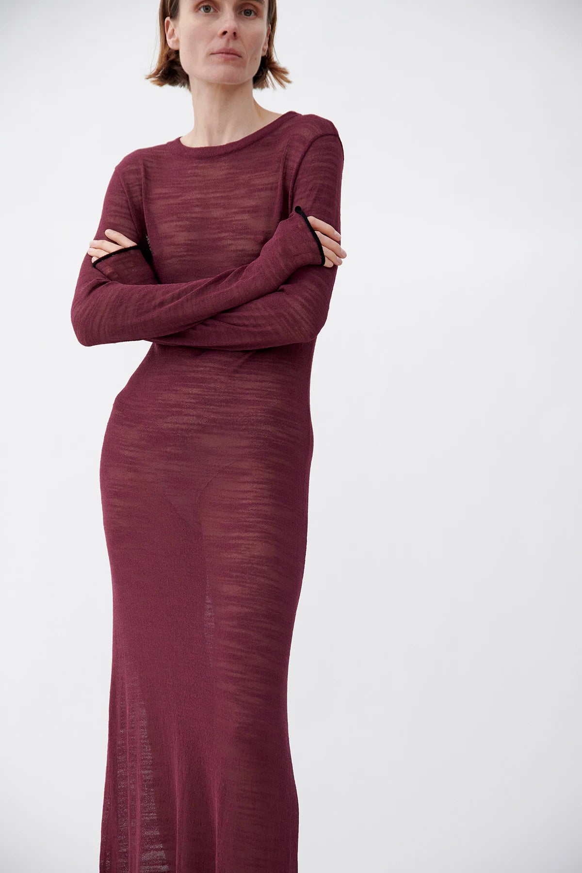Penelope Knitted Dress Melanzana