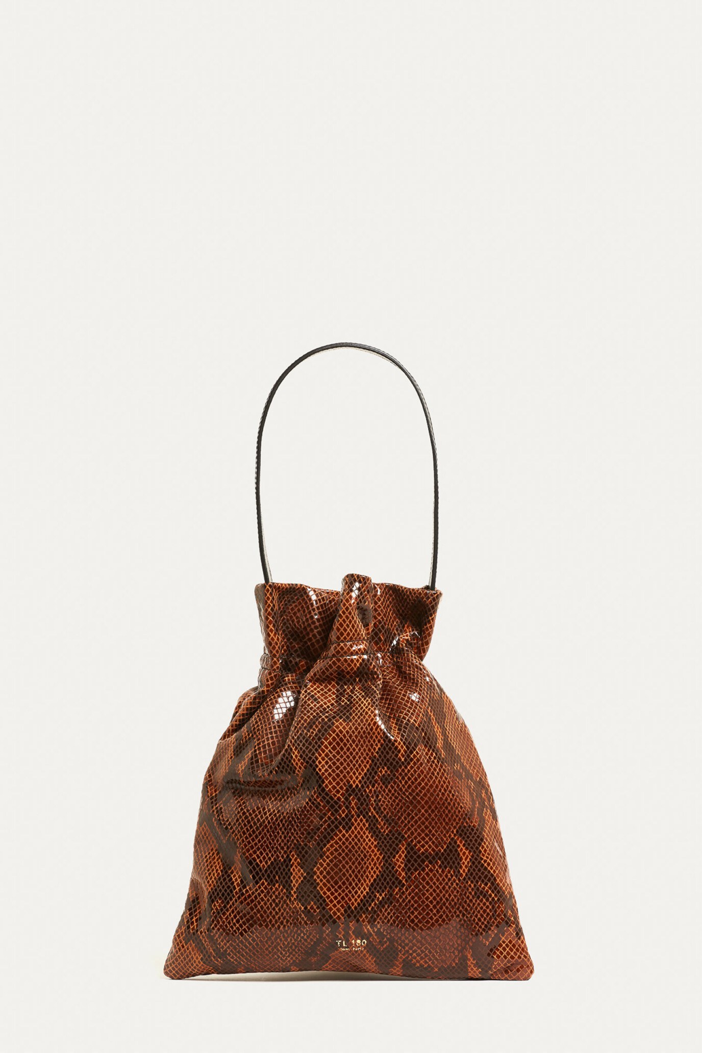 TL180 BAGS FAZZOLETTO LARGE PYTHON BROWN 01