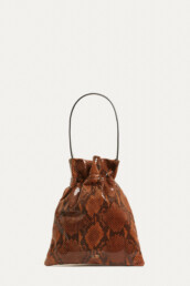 TL180 BAGS FAZZOLETTO LARGE PYTHON BROWN 01
