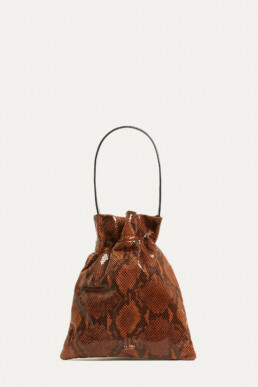 TL180 BAGS FAZZOLETTO LARGE PYTHON BROWN 01