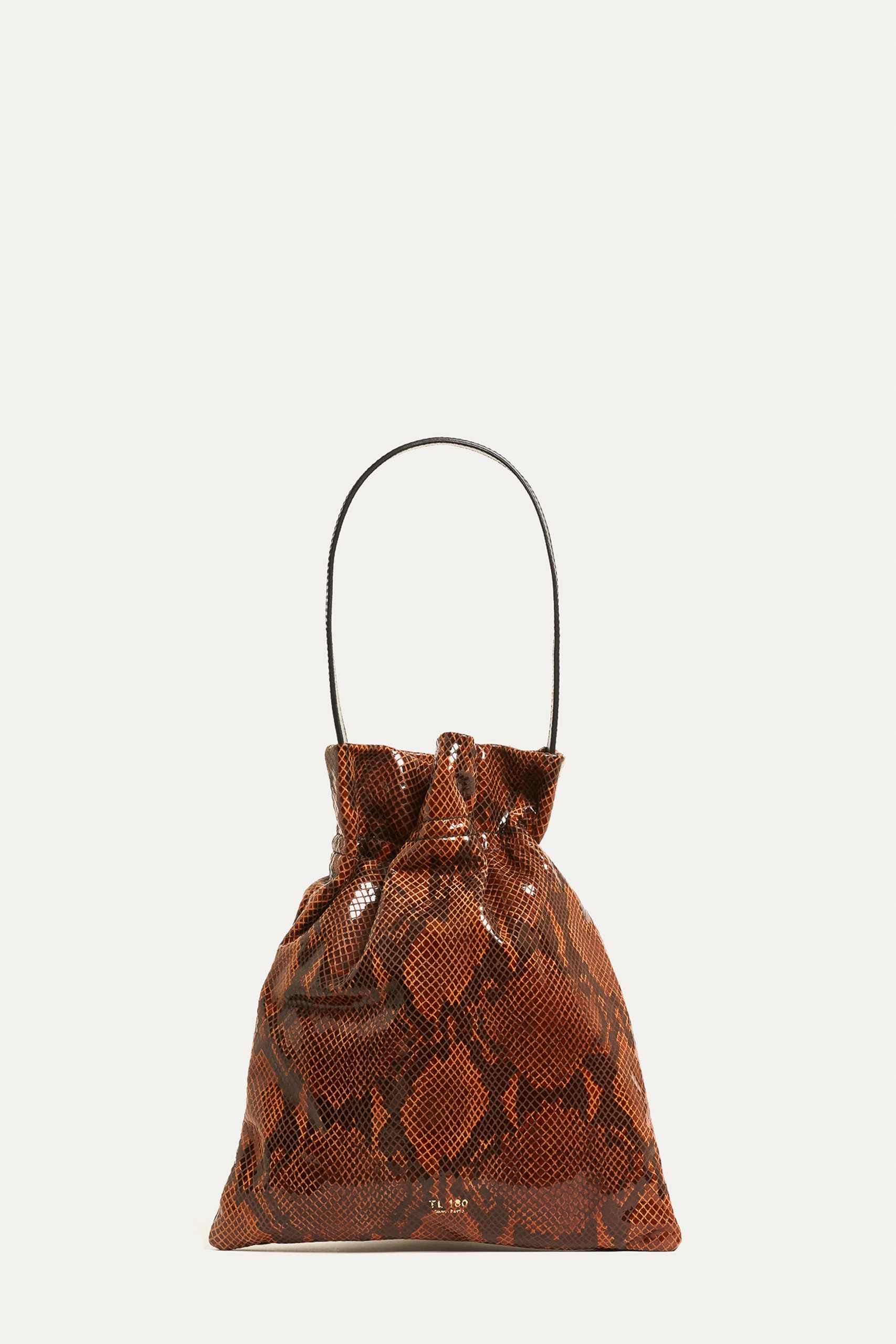 TL180 BAGS FAZZOLETTO LARGE PYTHON BROWN 01