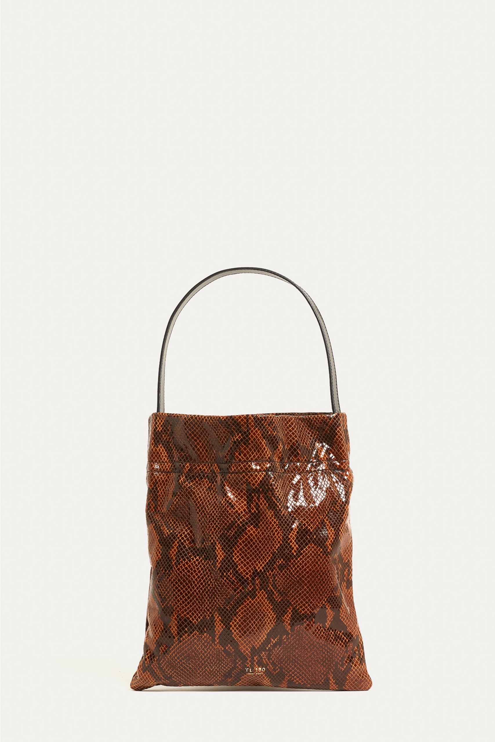 TL180 BAGS FAZZOLETTO LARGE PYTHON BROWN 03