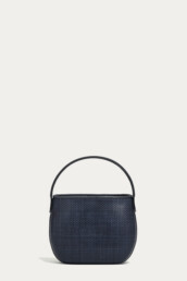 PANIER IDA INTRECCIATO MARINO NERO NAVY BLUE BAGS 001 TL180