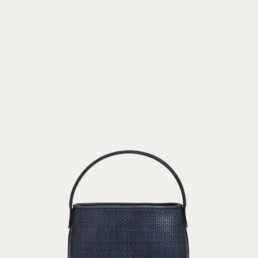 PANIER IDA INTRECCIATO MARINO NERO NAVY BLUE BAGS 001 TL180