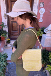 TL180 BAGS LA EVELINA CROCCO GIALLO 01