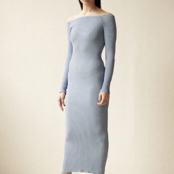 TL180 KNITWEAR DARIA RIBBED DRESS CARTADAZUCCHERO 01