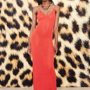 TL180 KNITWEAR LAILA LONG DRESS ROSSO 03
