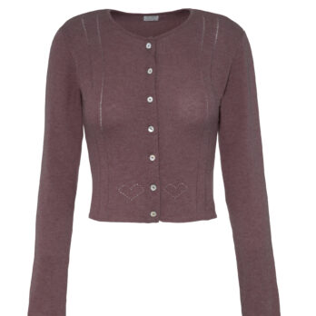 TL180 Knitwear Amore Cardigan Silk Plum 01