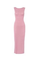 TL180 Knitwear Amore Dress Silk Rosa 01