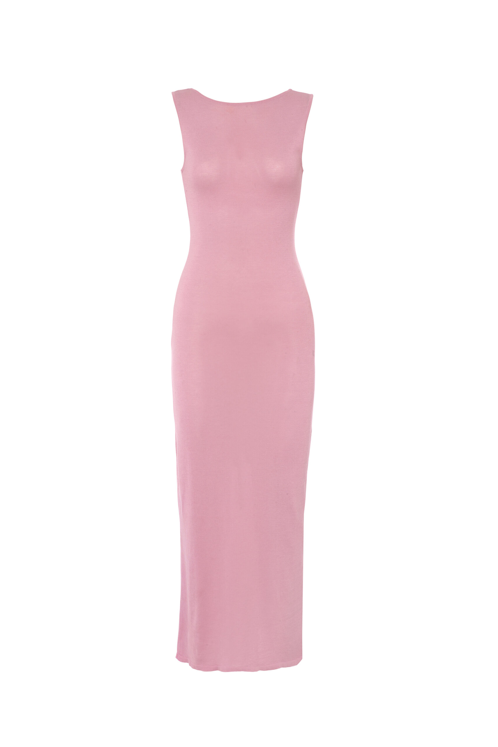 TL180 Knitwear Amore Dress Silk Rosa 01