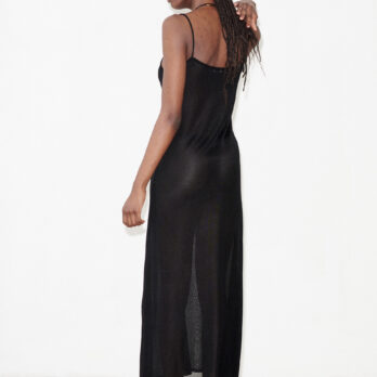 TL180 KNITWEAR BONNIE LONG NUISETTE DRESS NERO 02