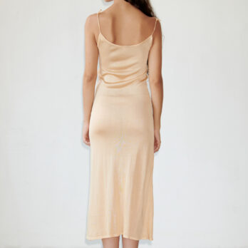 TL180 KNITWEAR BONNIE LONG NUISETTE DRESS PANNA 03