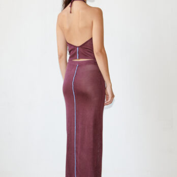 TL180 KNITWEAR CARLA SKIRT MELANZANA AND CELESTE 02