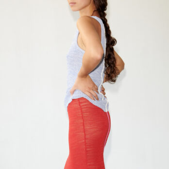 TL180 KNITWEAR CINZIA SKIRT ROSSO AND ROSA 03