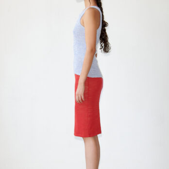 TL180 KNITWEAR CINZIA SKIRT ROSSO AND ROSA 04