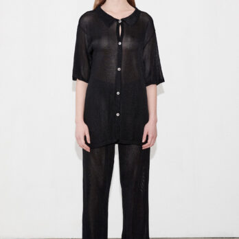 TL180 KNITWEAR DORO PANTS NERO 01