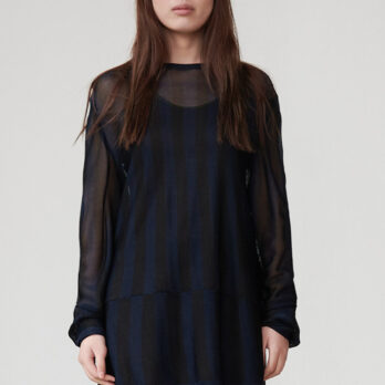 TL180 Knitwear Corto Knitted Top Marina and Nero 02
