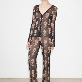 TL180 knitwear Clio Knitted Pants Nero and Pesca 02