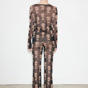 TL180 knitwear Clio Knitted Pants Nero and Pesca 03