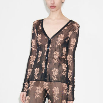 TL180 knitwear Dana Knitted Top Nero and Pesca 01