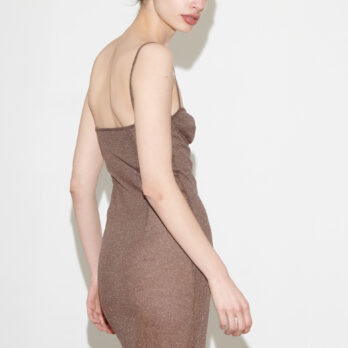 TL180 knitwear Betty Knitted Dress Tortora 02