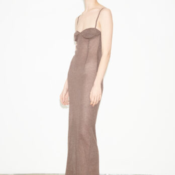 TL180 knitwear Betty Knitted Dress Tortora 03