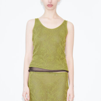 TL180 knitwear Mona Knitted Top Avocado and Cioccolato 01