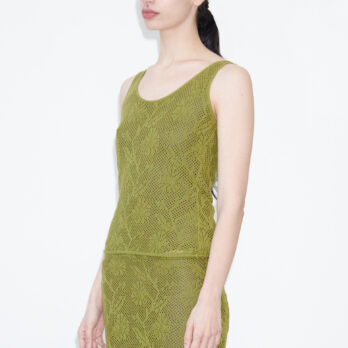TL180 knitwear Mona Knitted Top Avocado and Cioccolato 02
