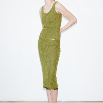 TL180 knitwear Mona Knitted Top Avocado and Cioccolato 03