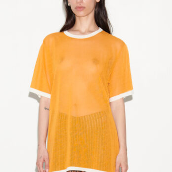 TL180 Dua Knitted Top Arancio and Panna 01