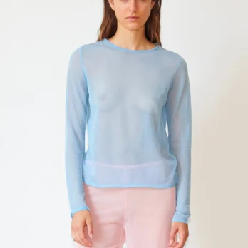 TL180 Knitwear Giono Knitted Top Celeste 02