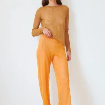 TL180 Knitwear Nico Knitted Pants Arancio 03