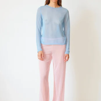 TL180 Knitwear Nico Knitted Pants Rosa 01