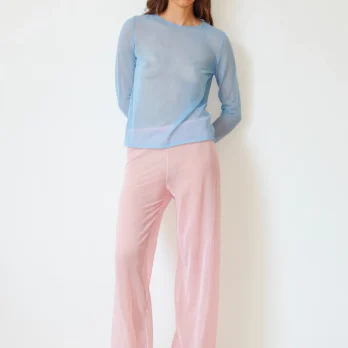 TL180 Knitwear Nico Knitted Pants Rosa 02