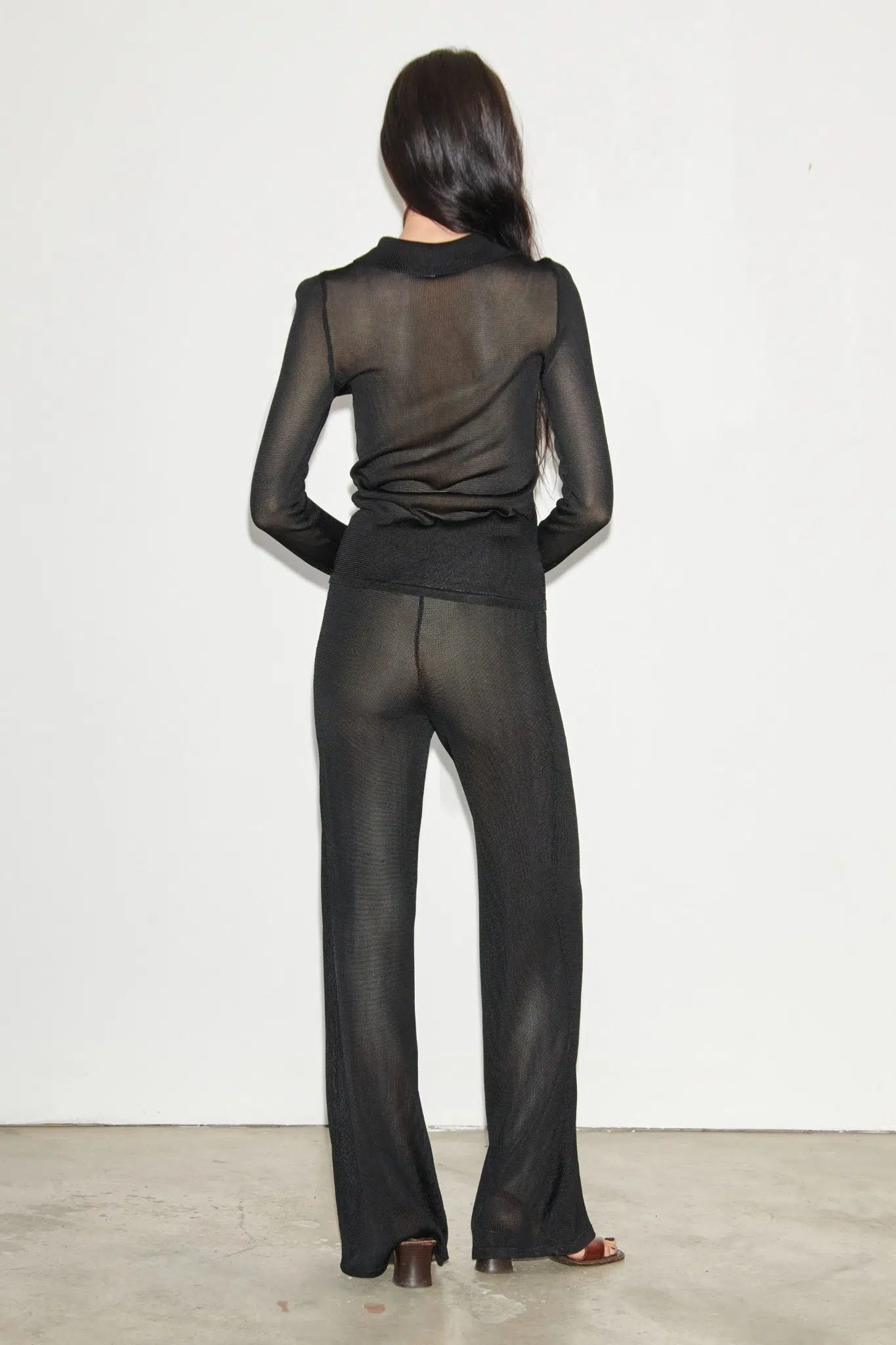 TL180 Knitwear Bella Knitted Pants Nero 03 copia