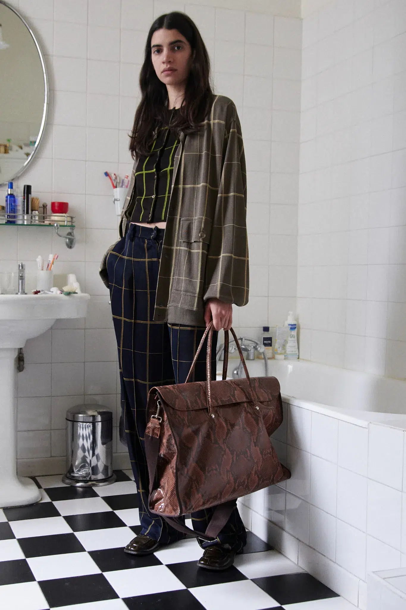 TL180 bags week end bag pitone marrone 02